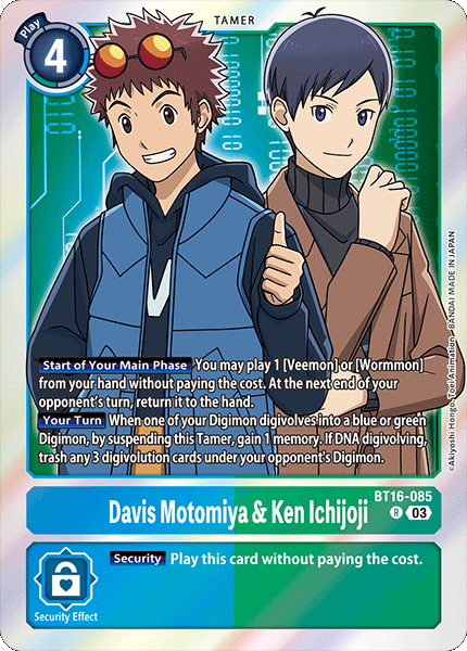 Davis Motomiya & Ken Ichijoji Card Front