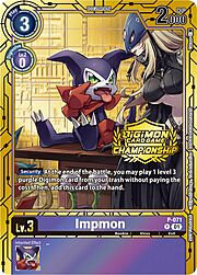 Impmon · Championship 2023 | Gold Card Set P-071