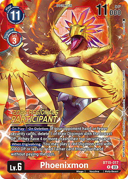 Phoenixmon Card Front
