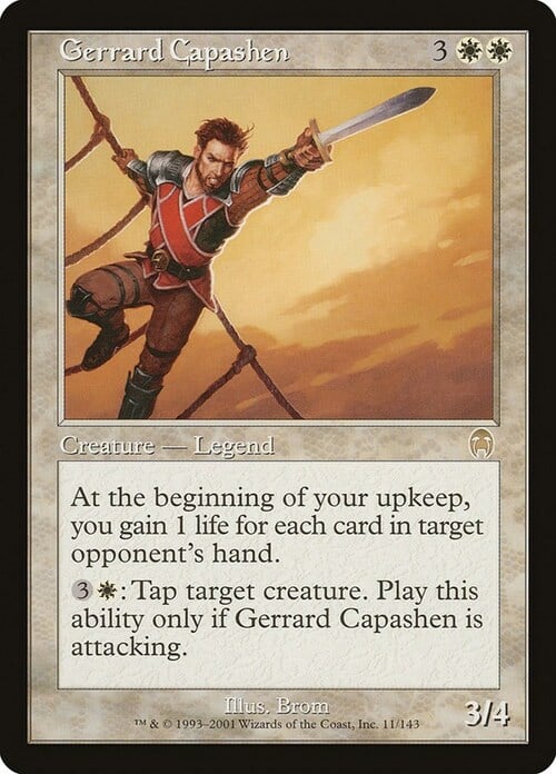 Gerrard Capashen Card Front