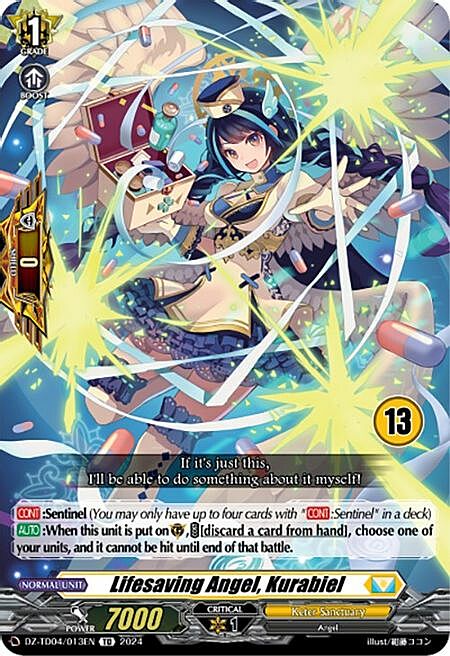 Lifesaving Angel, Kurabiel [D Format] Card Front