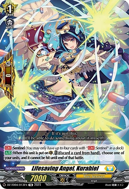Lifesaving Angel, Kurabiel [D Format] Card Front