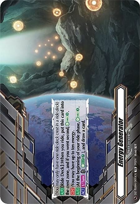 Energy Generator Card Front