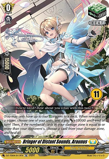 Bringer of Distant Sounds, Araunus Card Front