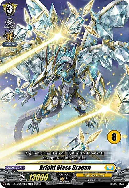 Bright Glass Dragon Card Front