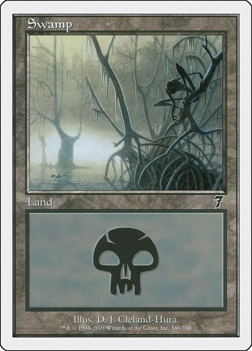 Card n° 293 Time Spiral FOIL Swamp 