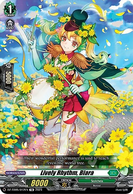 Lively Rhythm, Biara [D Format] Card Front