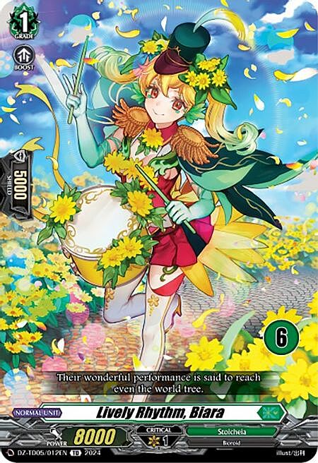 Lively Rhythm, Biara [D Format] Card Front