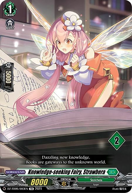 Knowledge-seeking Fairy, Strawbera Card Front
