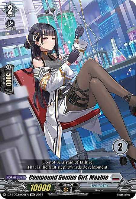 Compound Genius Girl, Maybie Card Front