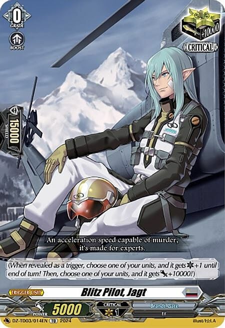 Blitz Pilot, Jagt Card Front