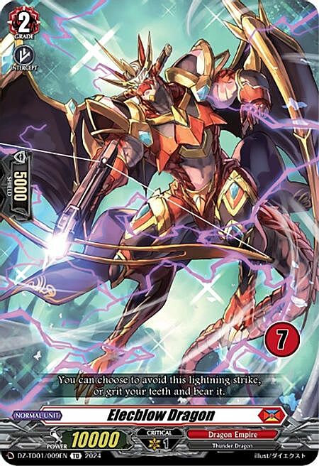Elecblow Dragon Card Front