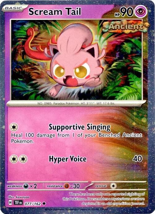 Scream Tail Card Front