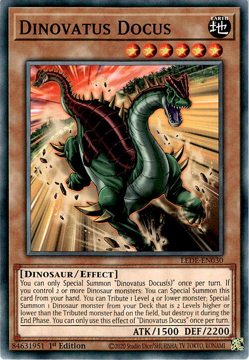 Dinovatus Docus Card Front