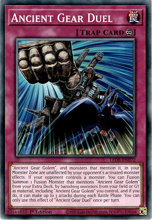 Ancient Gear Duel Card Front