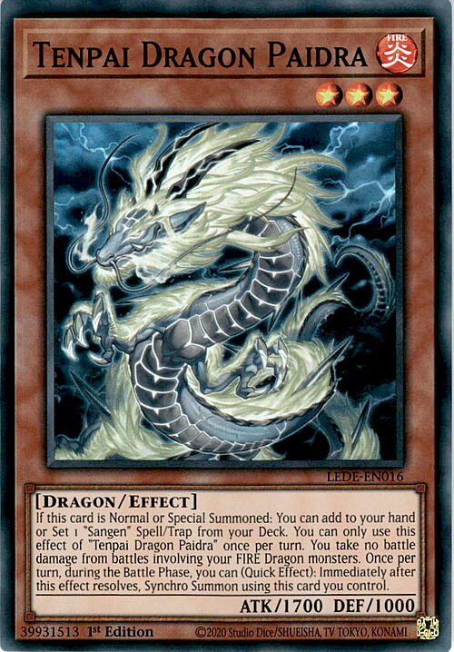 Tenpai Dragon Paidra Card Front