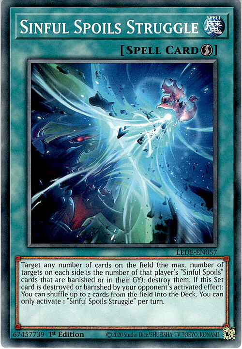Sinful Spoils Struggle Card Front