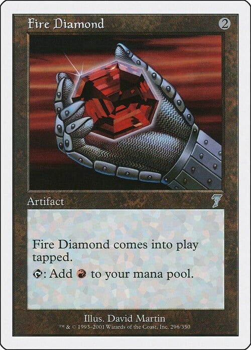 Fire Diamond Card Front