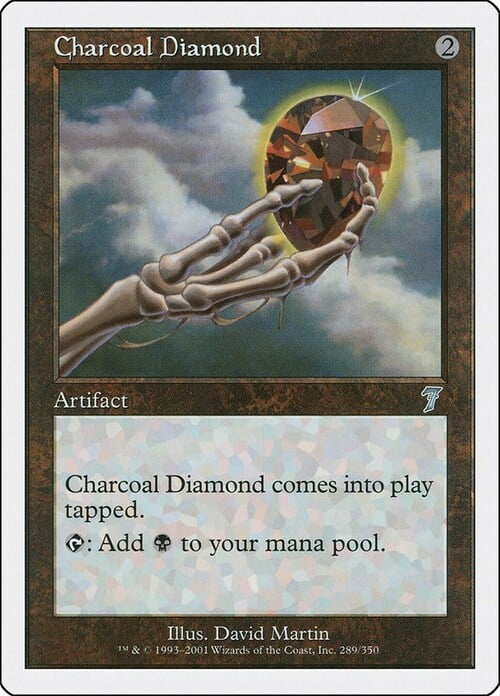 Charcoal Diamond Card Front