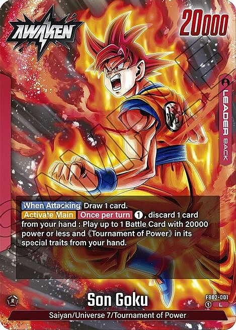 Son Goku Card Front