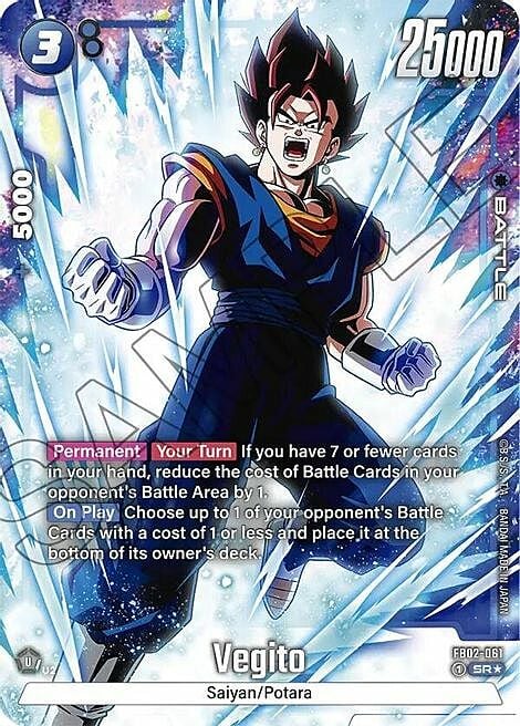 Vegito Card Front