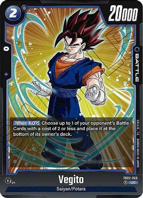 Vegito Card Front