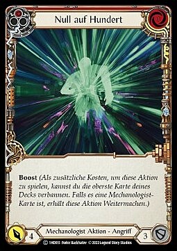 Zero to Sixty - Red Card Front