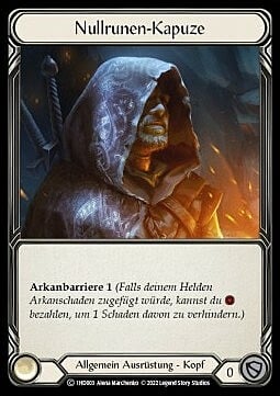 Nullrune Hood Card Front