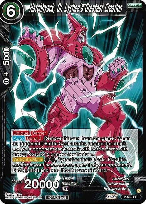 Hatchhyack, Dr. Lychee´s Greatest Creation Card Front