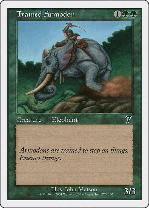 Trained Armodon Card Front