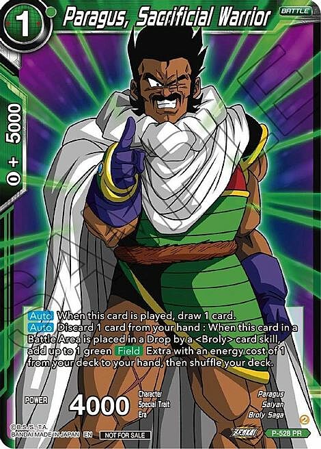 Paragus, Sacrifical Warrior Card Front