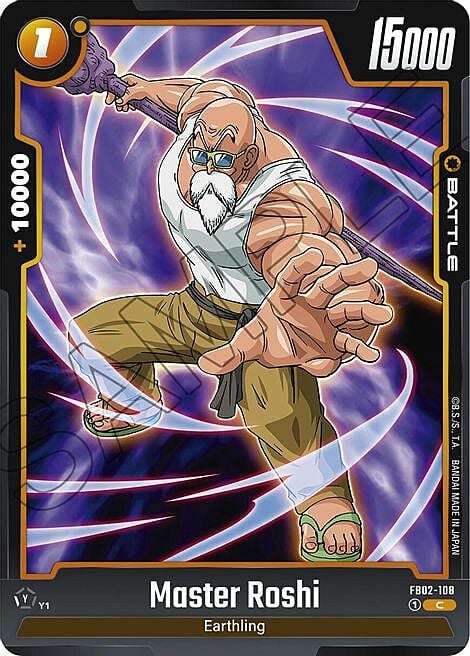 Master Roshi Card Front