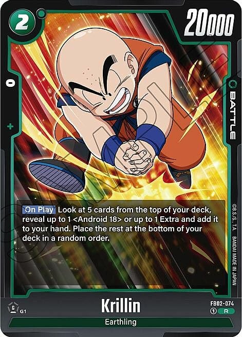 Krillin Card Front