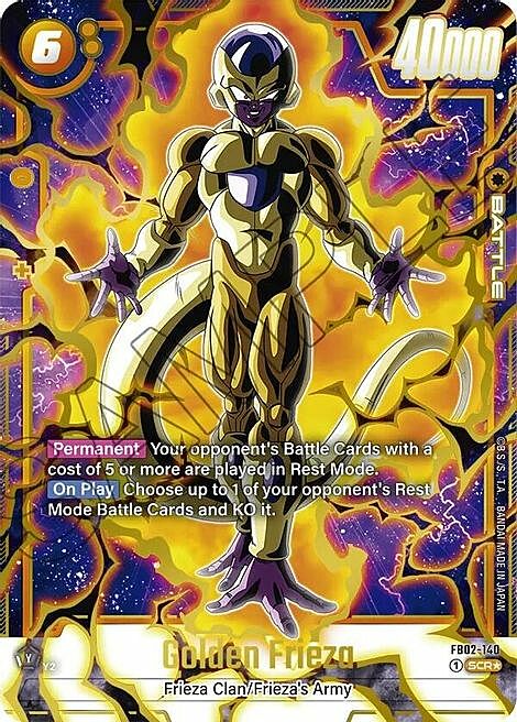 Golden Frieza Card Front