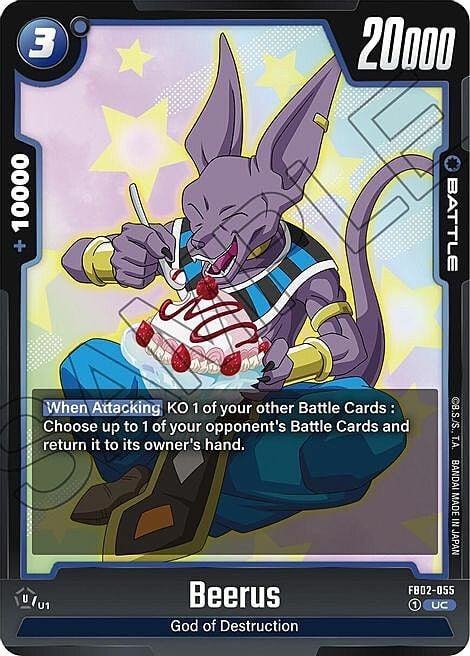 Beerus Card Front