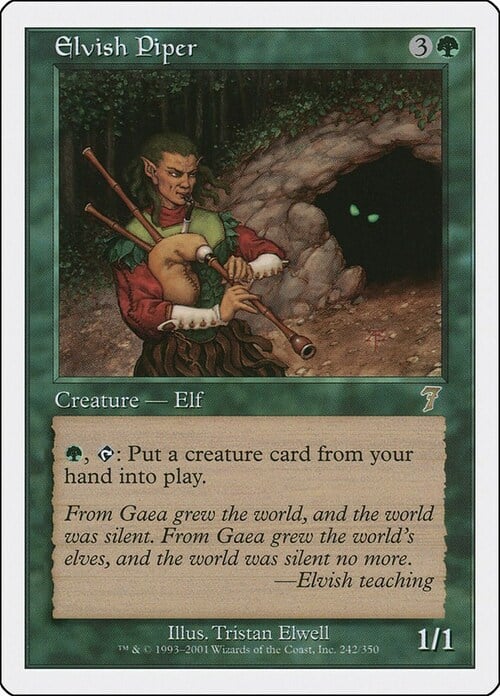 Elvish Piper Card Front