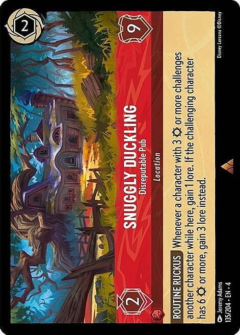 Snuggly Duckling - Disreputable Pub Card Front