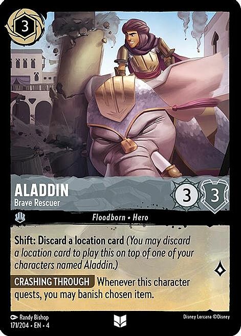 Aladdin - Brave Rescuer Card Front