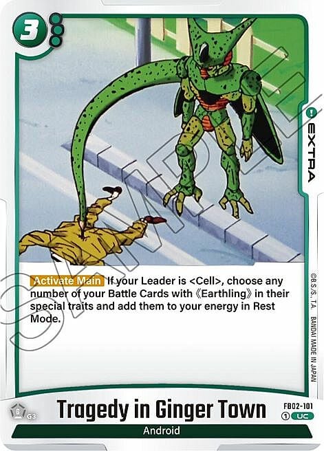 Tragedy in Ginger Town Card Front