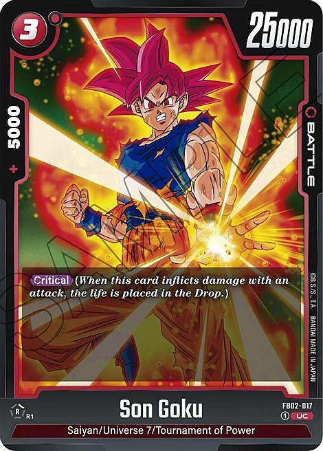 Son Goku Card Front