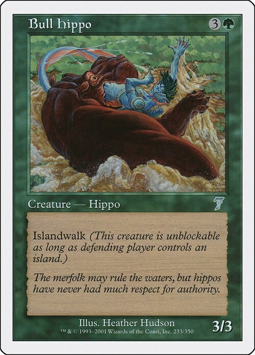 Hipopótamo macho Frente