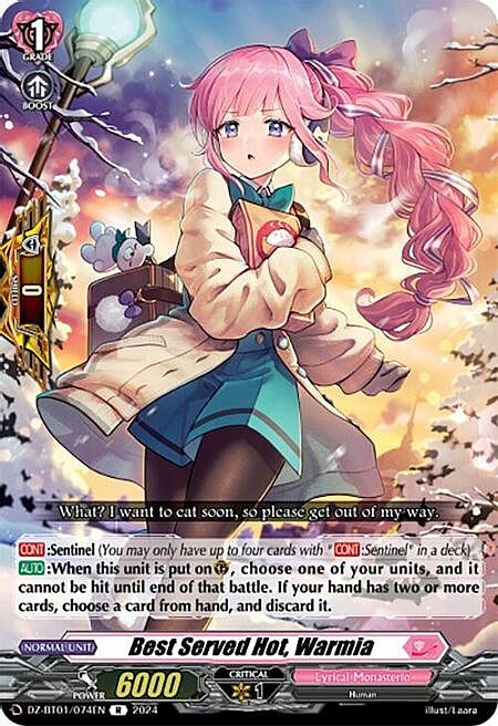 Best Served Hot, Warmia Card Front
