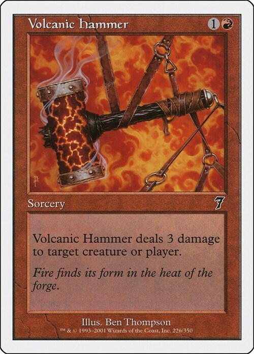 Volcanic Hammer Card Front