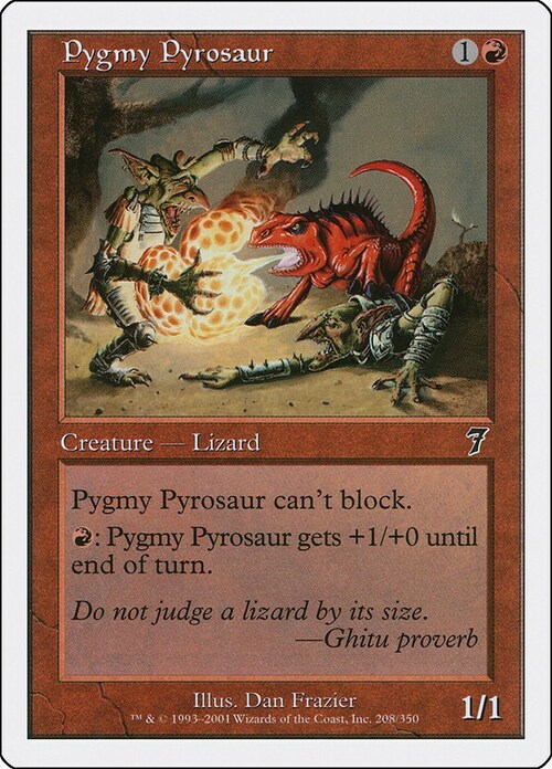 Pirosauro Pigmeo Card Front
