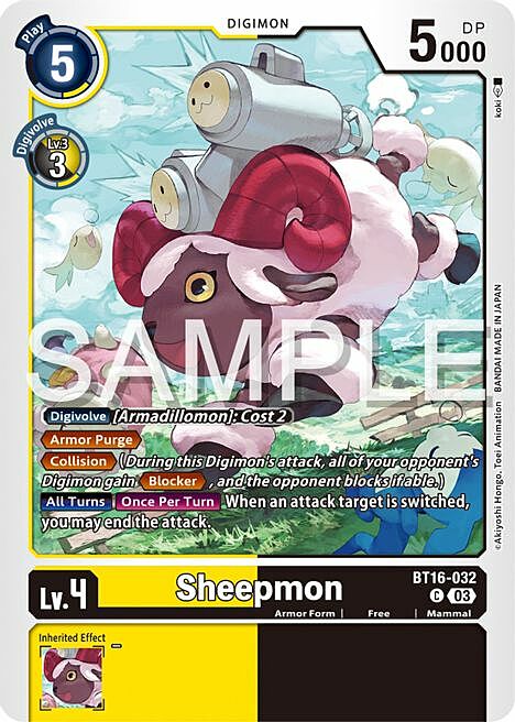 Sheepmon Card Front