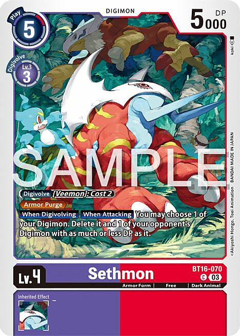 Sethmon Card Front