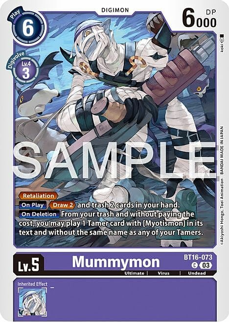 Mummymon Card Front