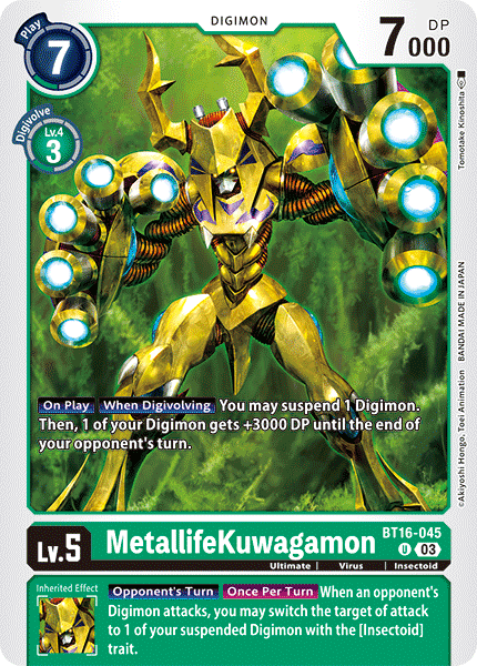 MetallifeKuwagamon Card Front