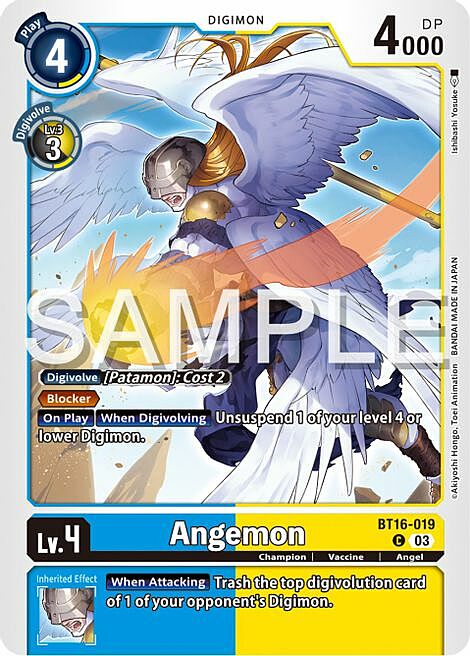 Angemon Card Front