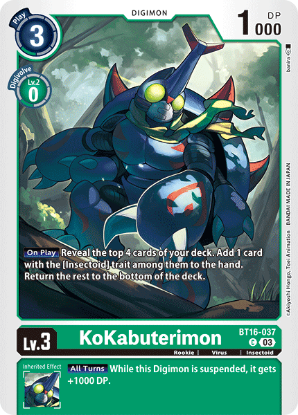 KoKabuterimon Card Front